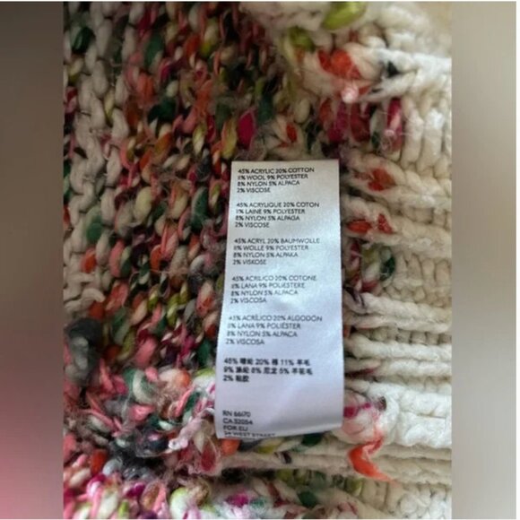 Anthropologie chunky knit sweater size M - Picture 7 of 8